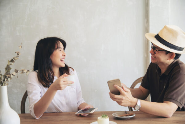 casual-man-woman-talking-happily